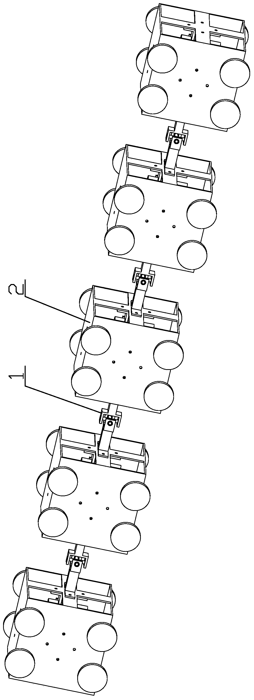 Snake robot mechanism and motion control method based on gyro precession effect