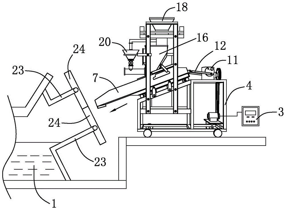 Material supply device for producing glass