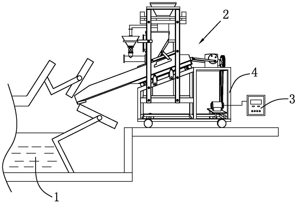 Material supply device for producing glass