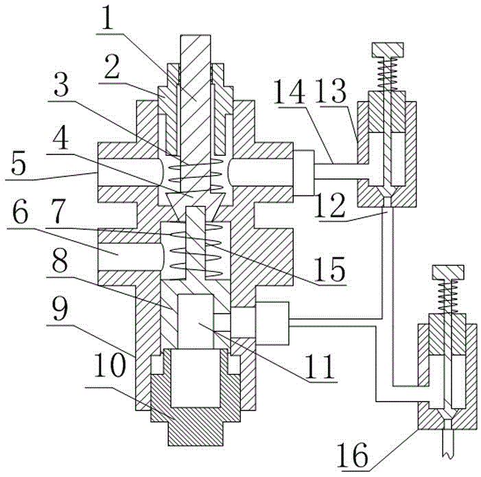 Gas pressure reduction valve