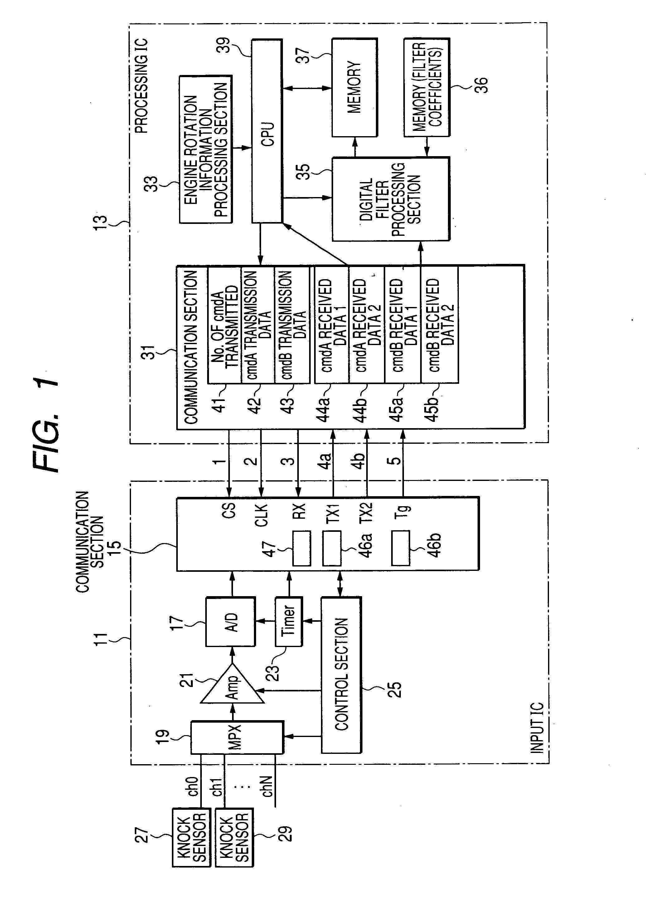 Apparatus for processing sensor signal from knock sensor of internal combustion engine