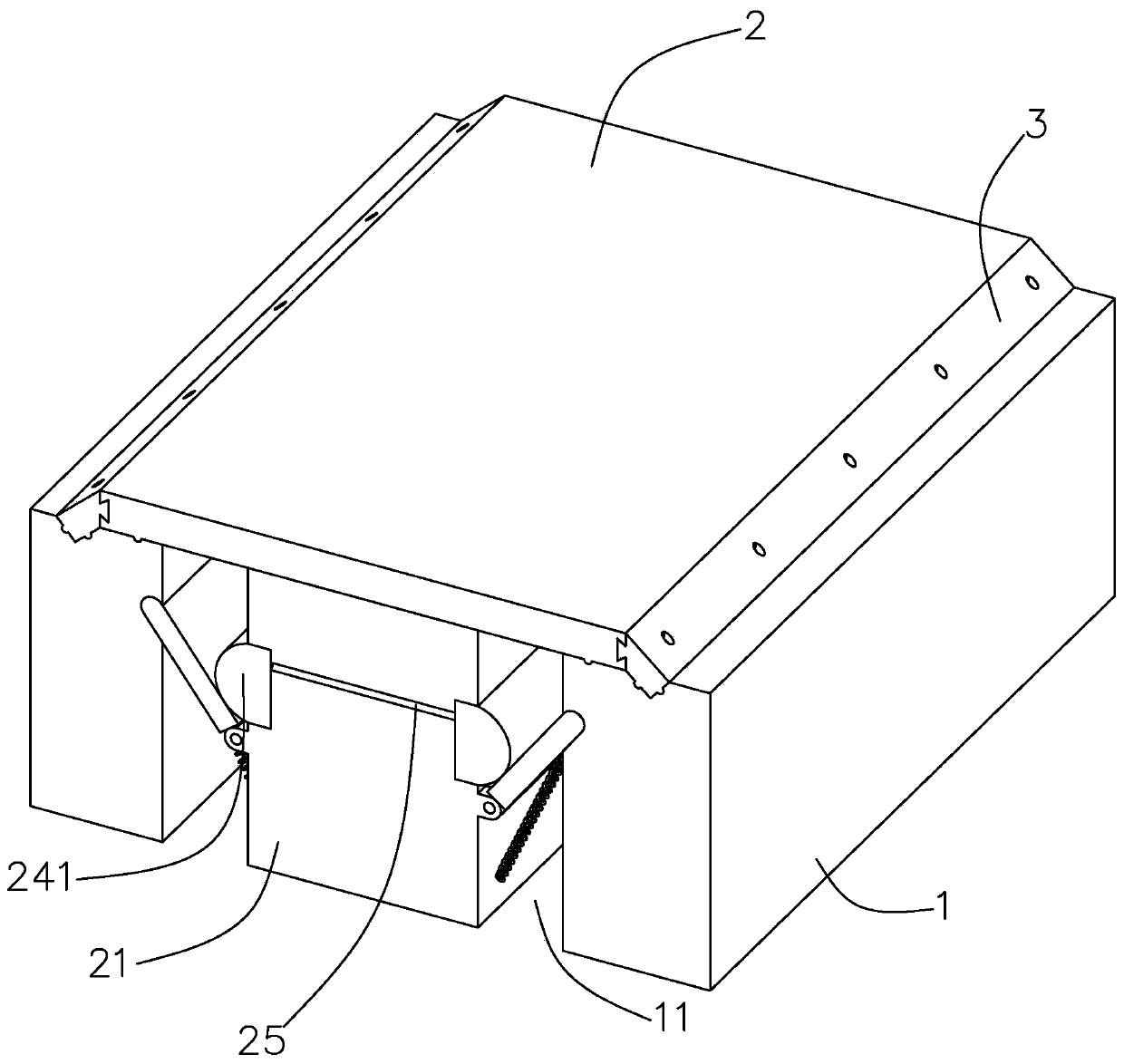 Roof deformation seam waterproof structure