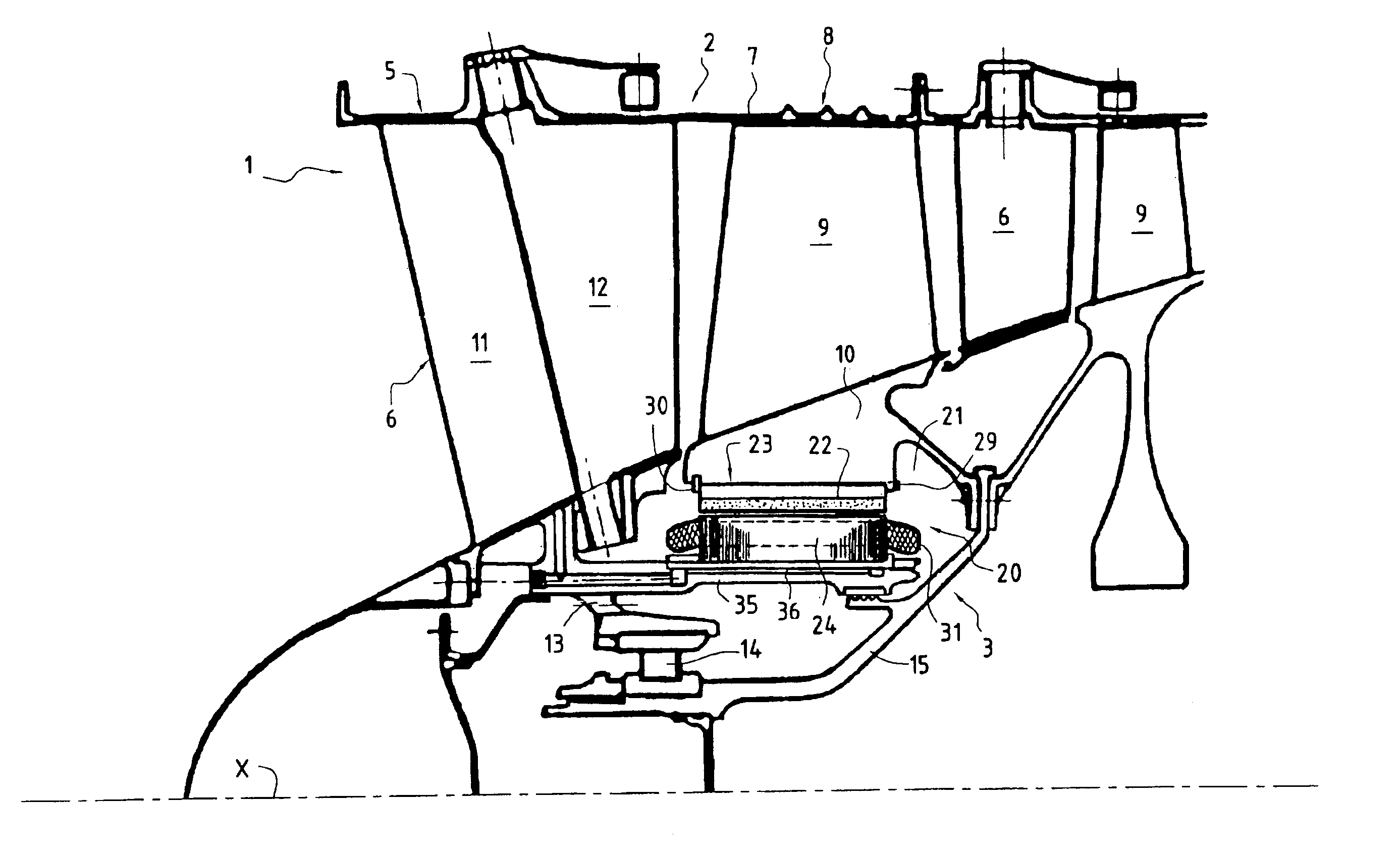 Integrated starter/generator for a turbomachine