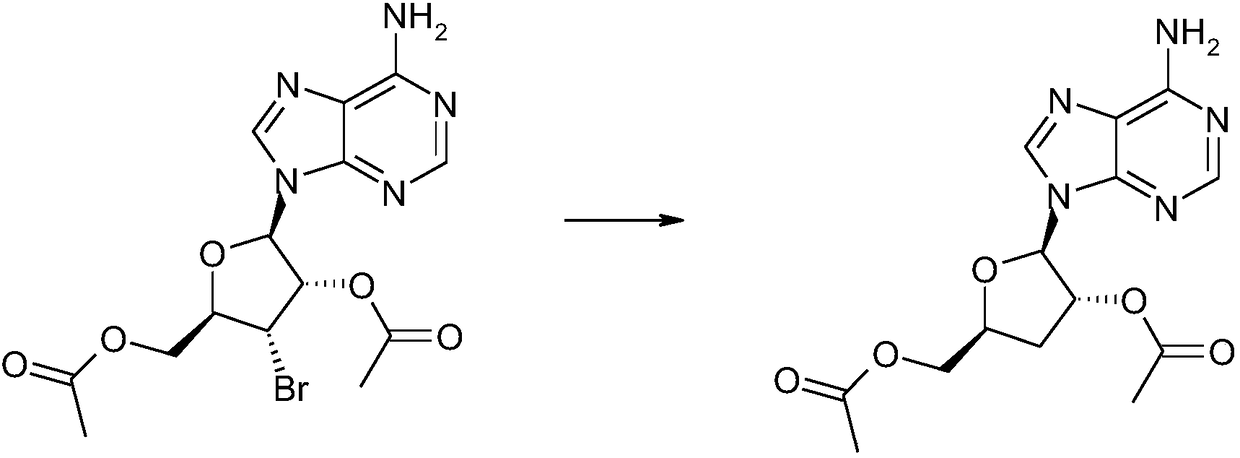 Synthesis method of cordycepin