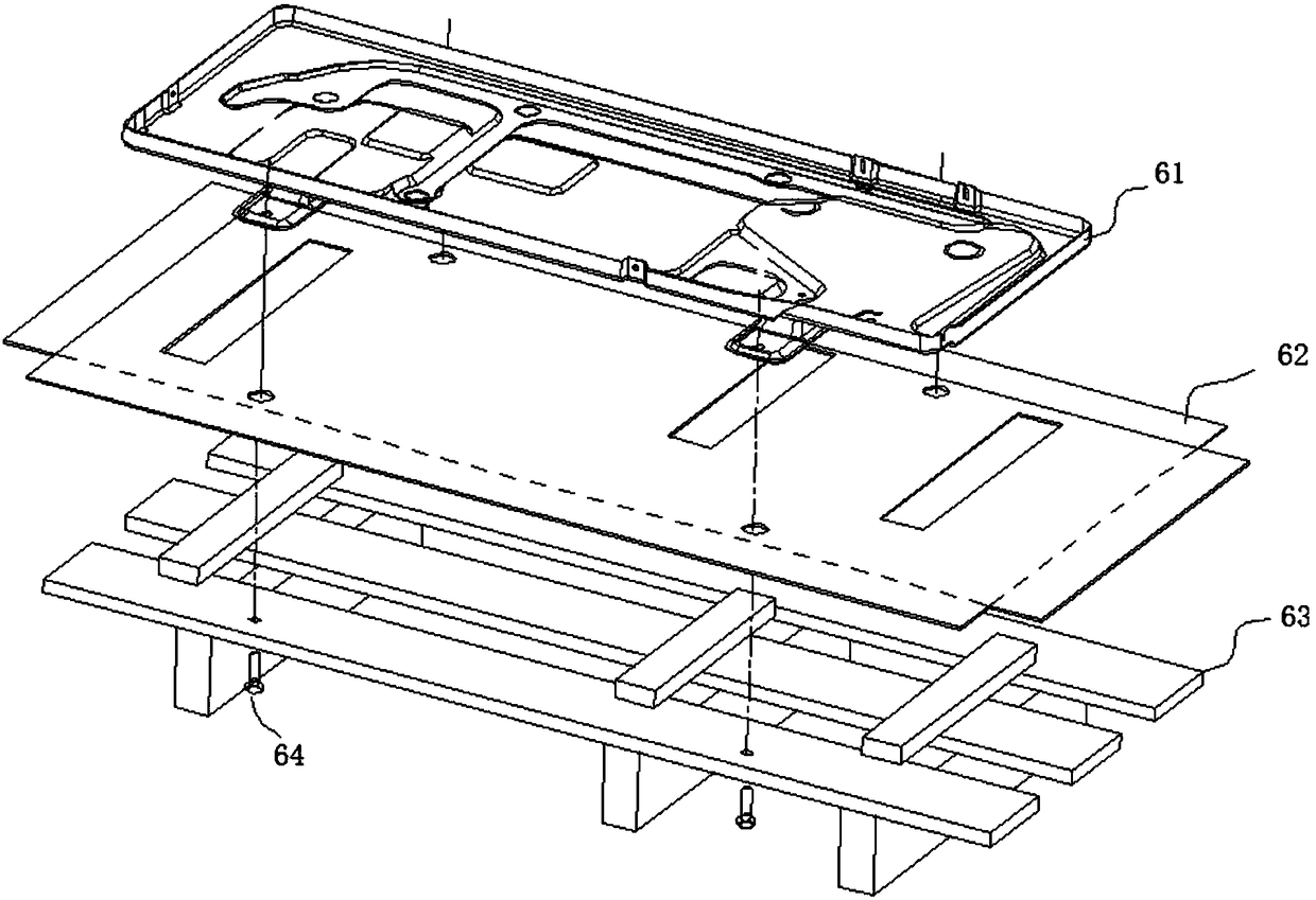 An air conditioner outdoor unit tray