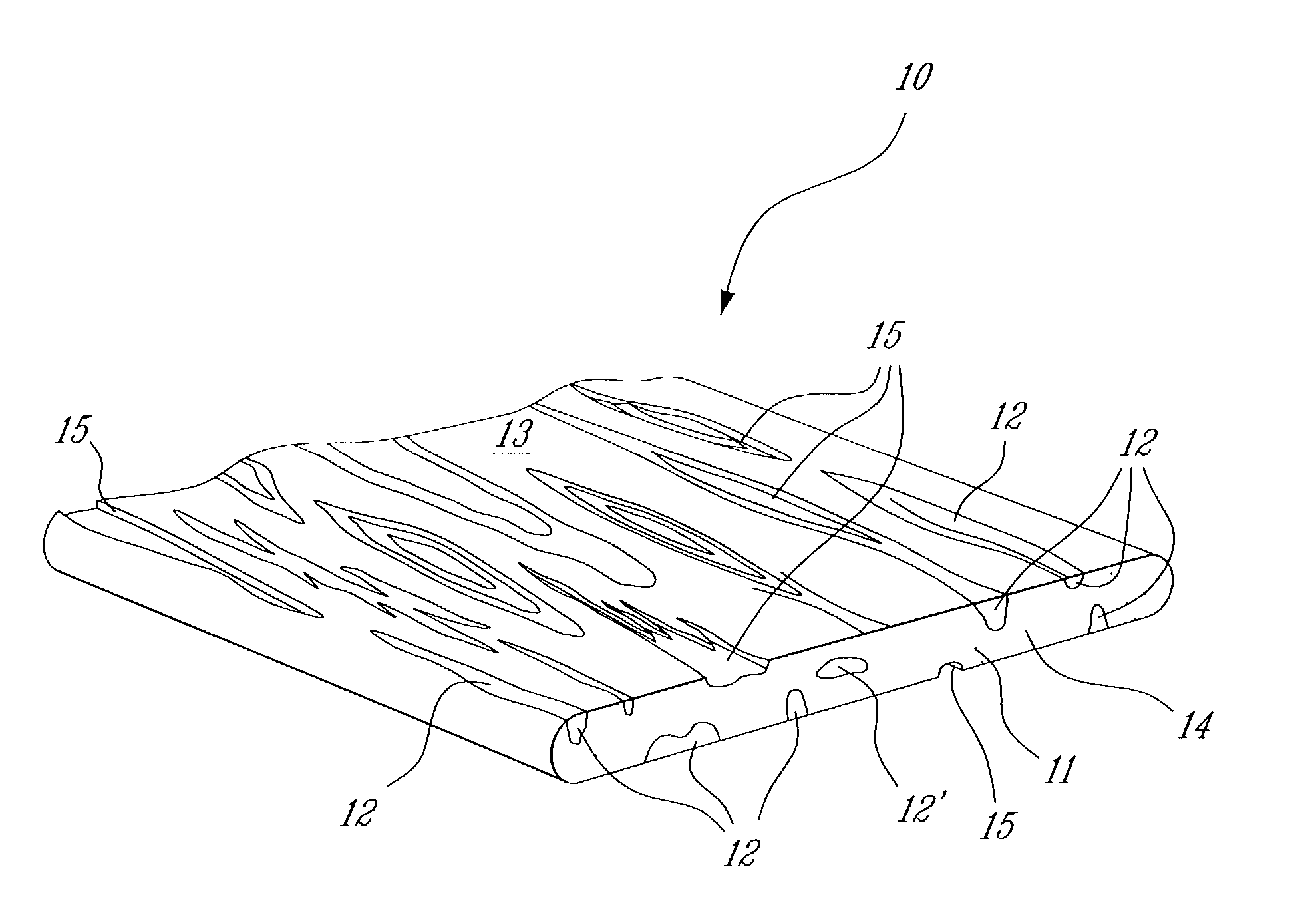 Extruded wood imitation component and process