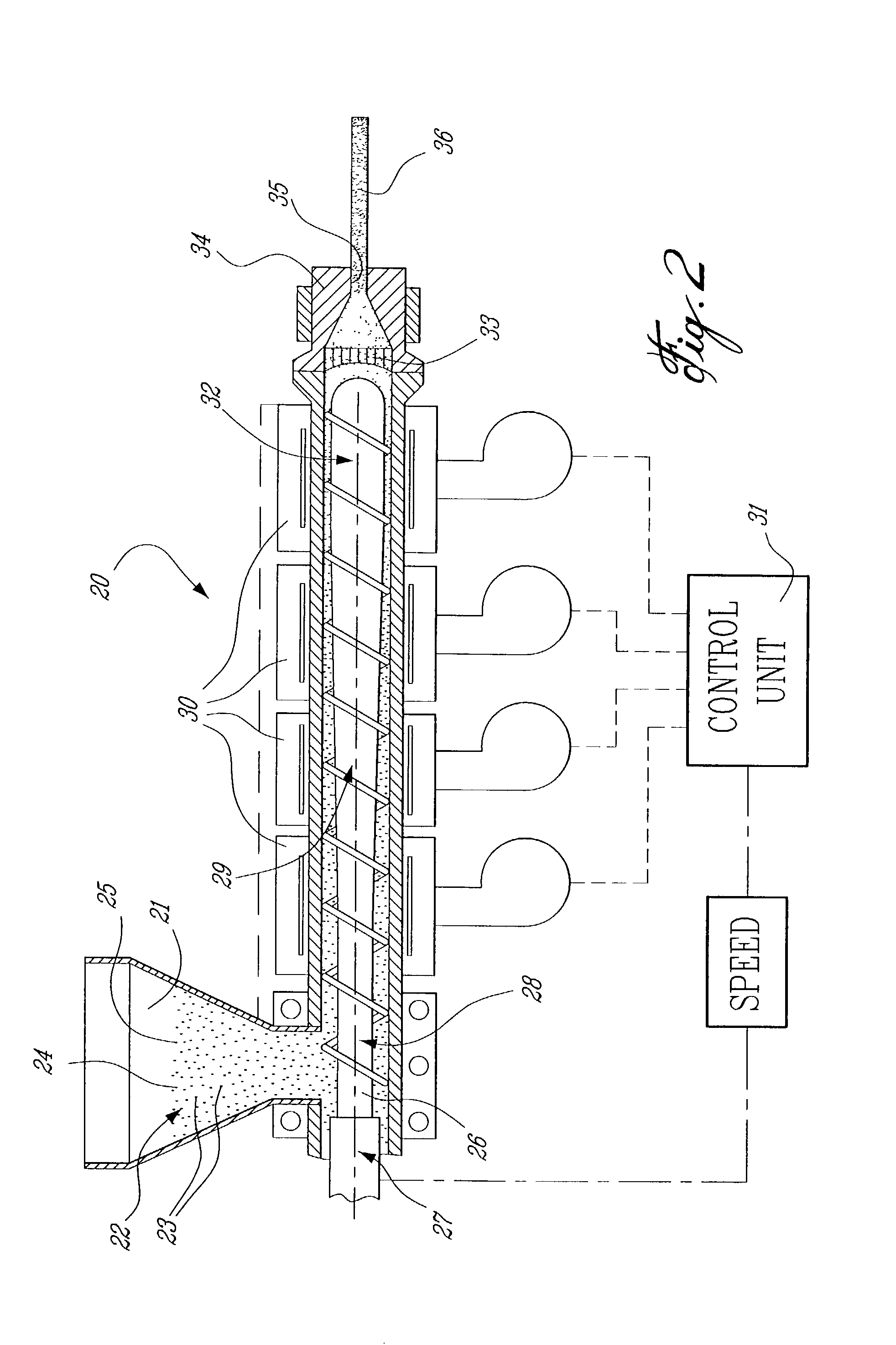 Extruded wood imitation component and process