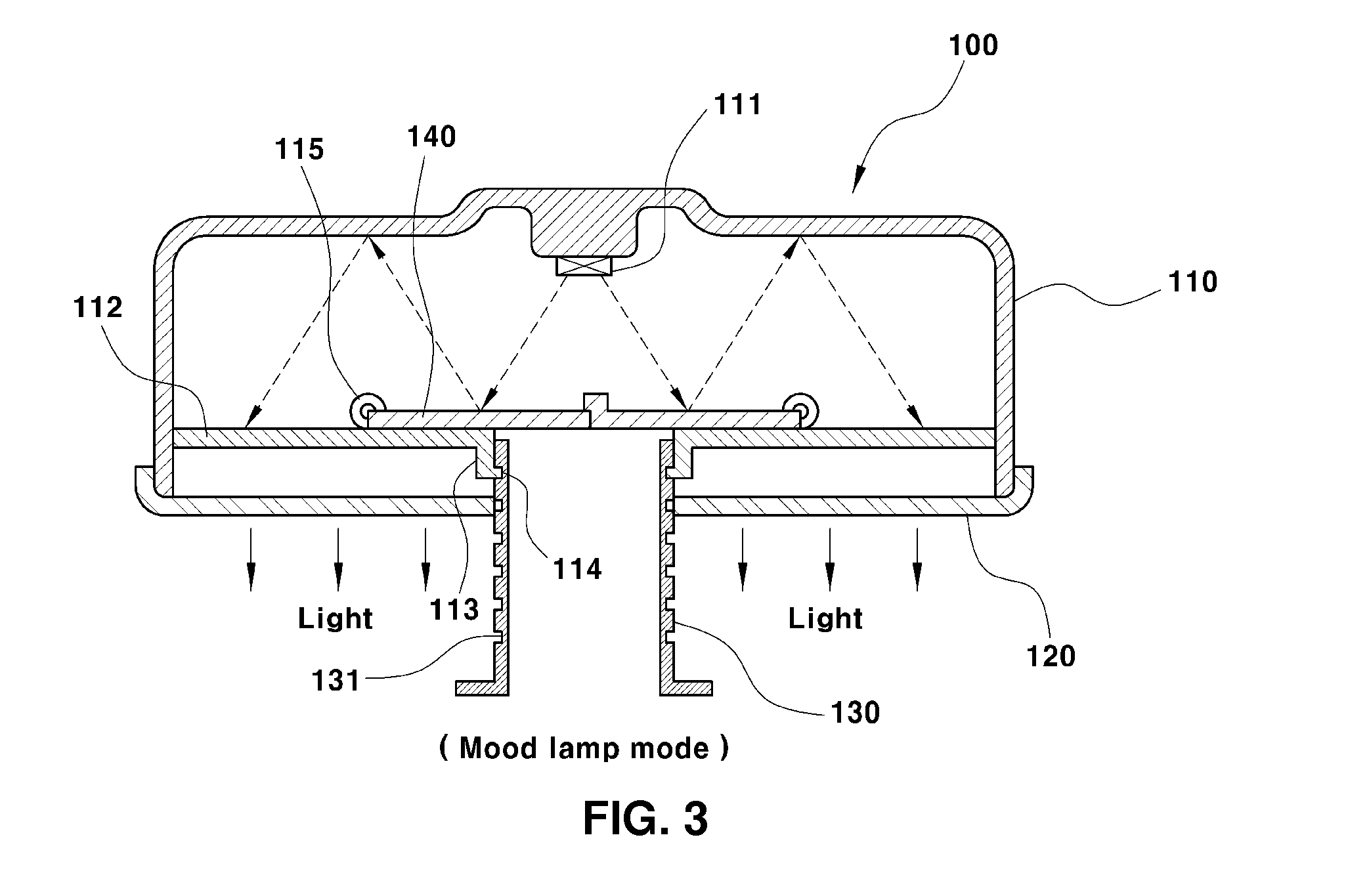 Multifunctional lamp for vehicle interior