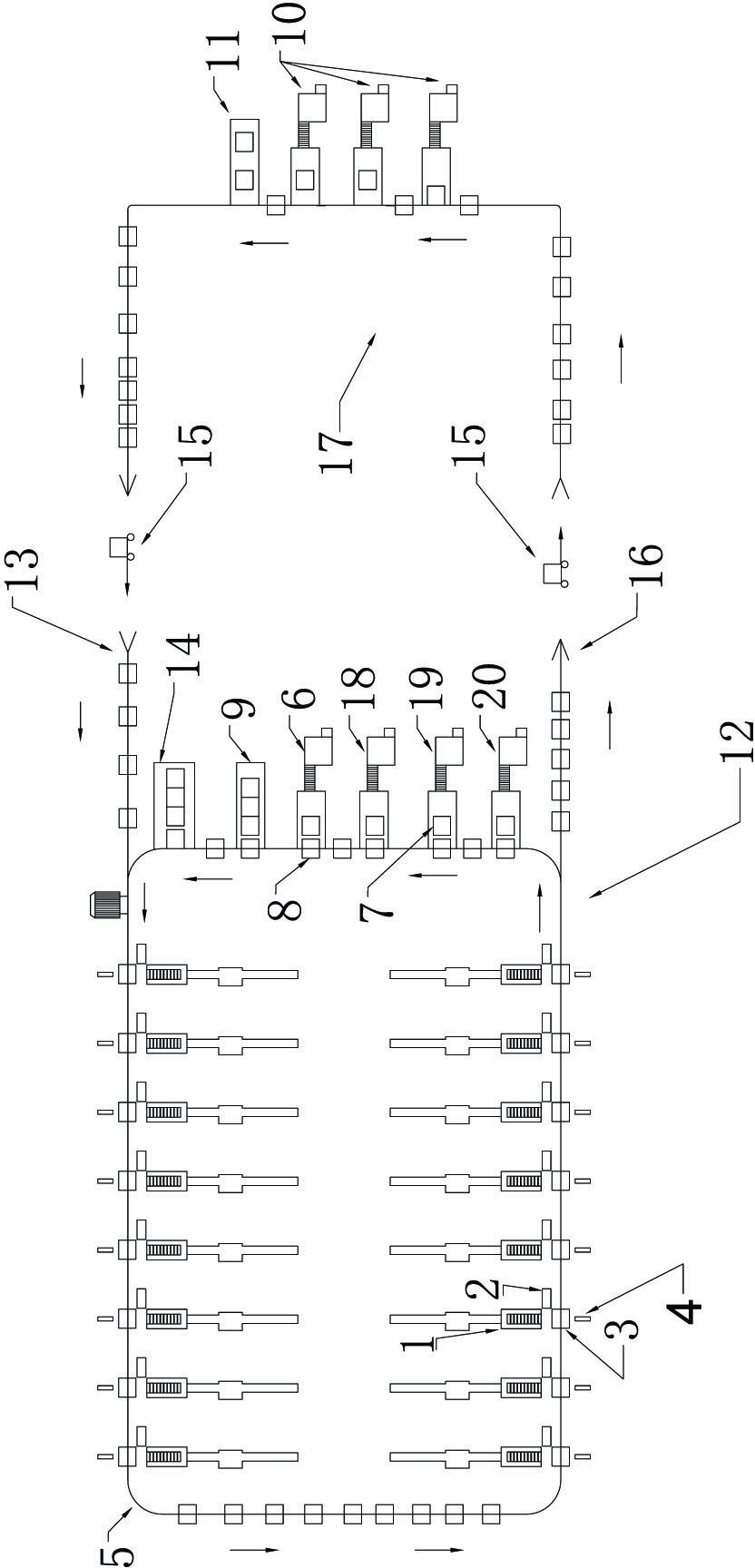 Logistics process for production, inventory and sale links of finished cigarettes