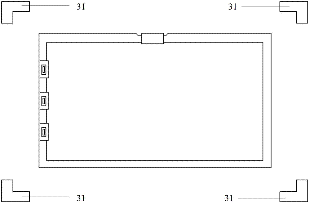 Liquid crystal display device, and frame unit and liquid crystal panel alignment method thereof