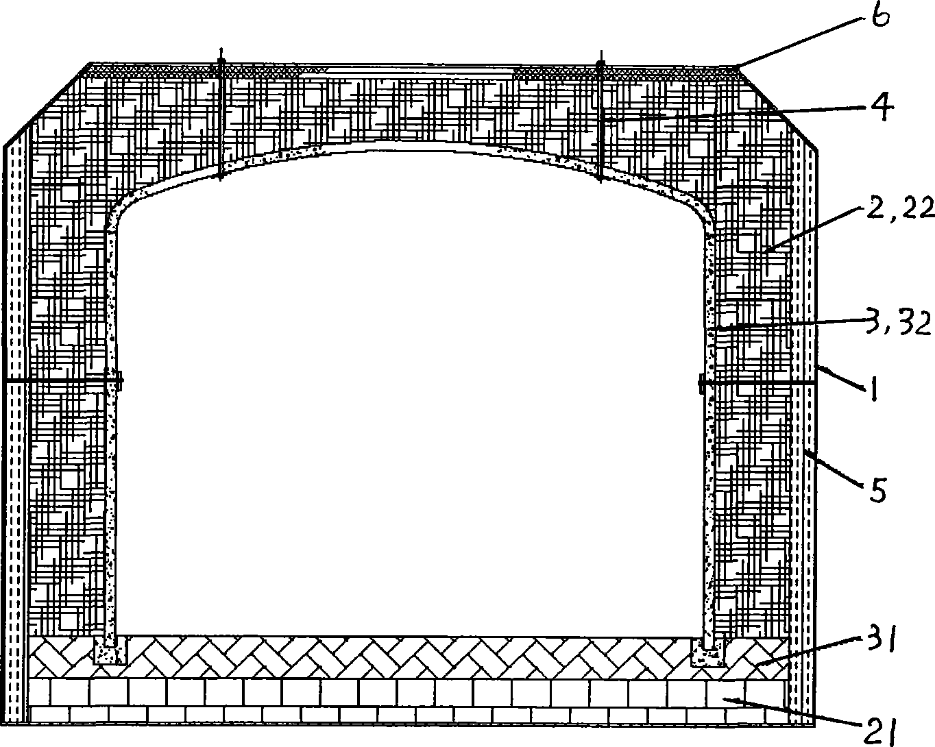 Industrial furnace liner