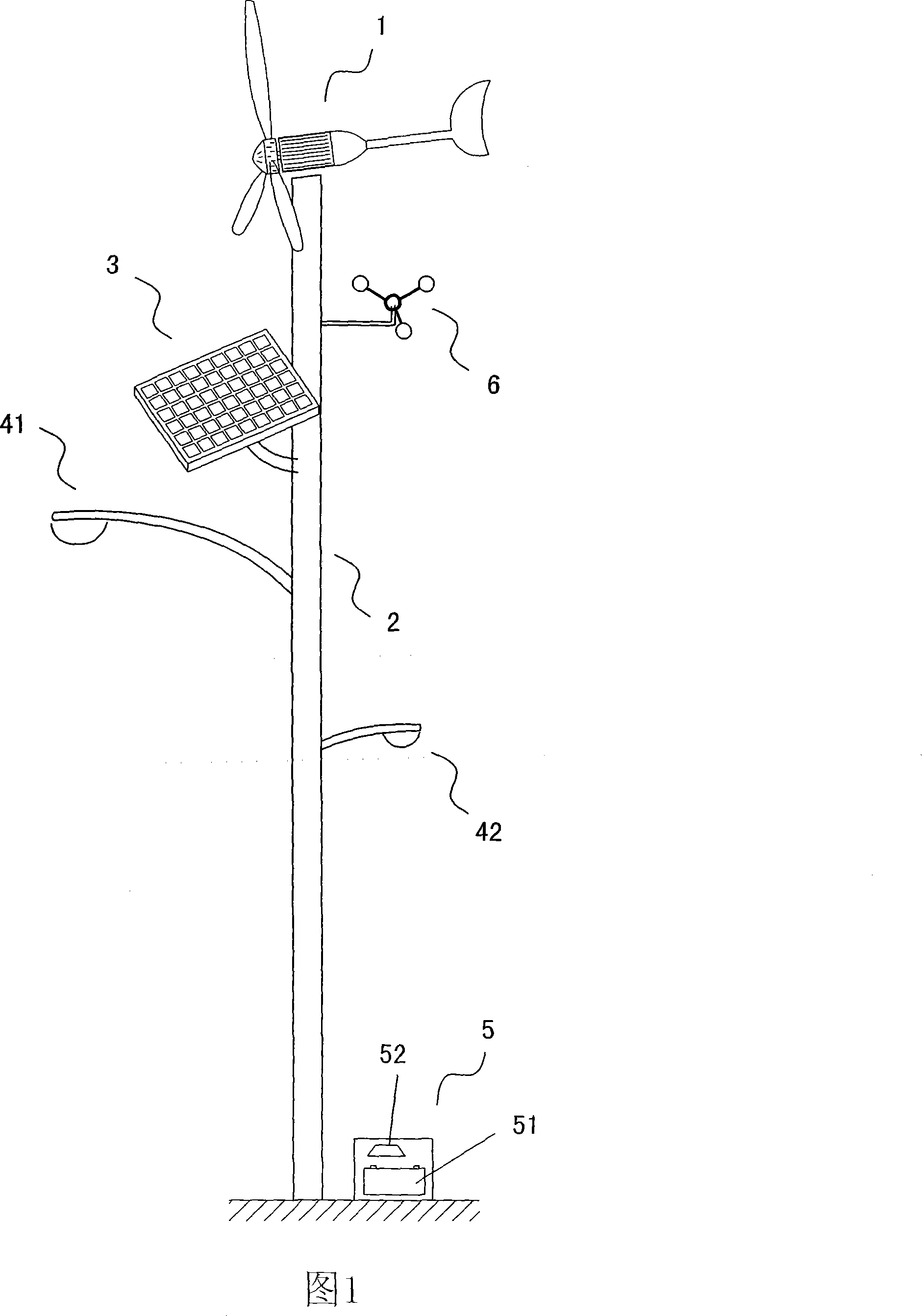 Wind-driven generator and wind and light supplementary solar energy application system