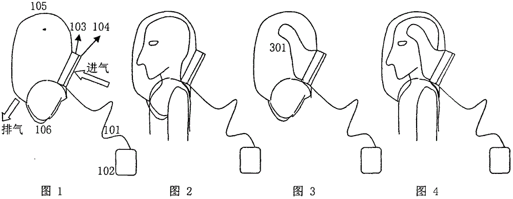 Dustproof breathing assisting hood