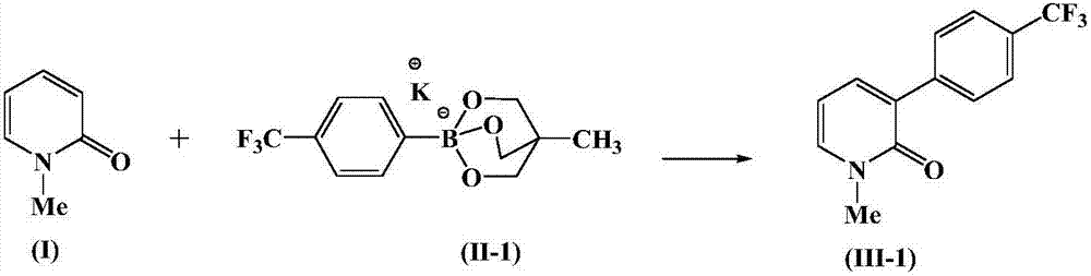 Aryl pyridone compound preparation method