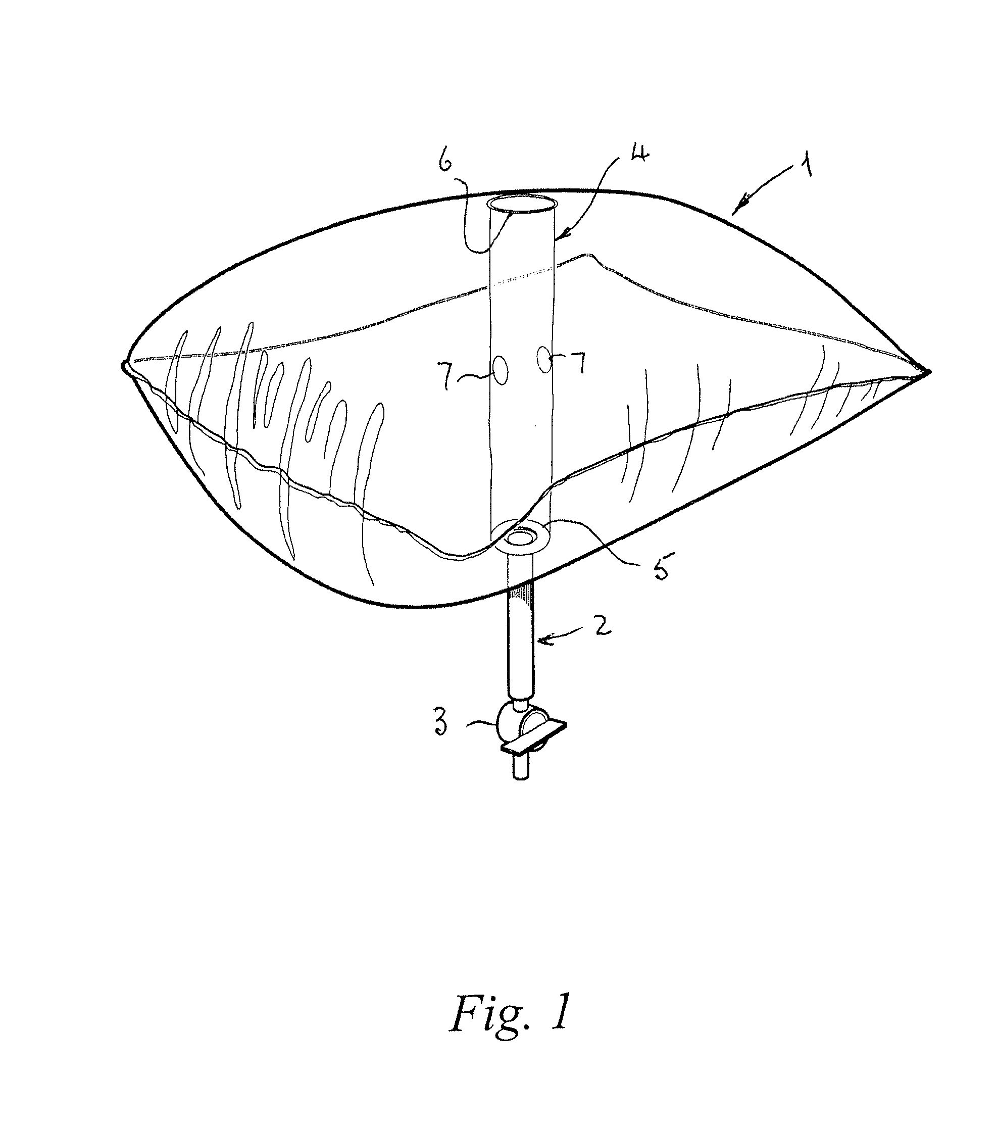 Inflatable device for blocking chimney flues or other ducts