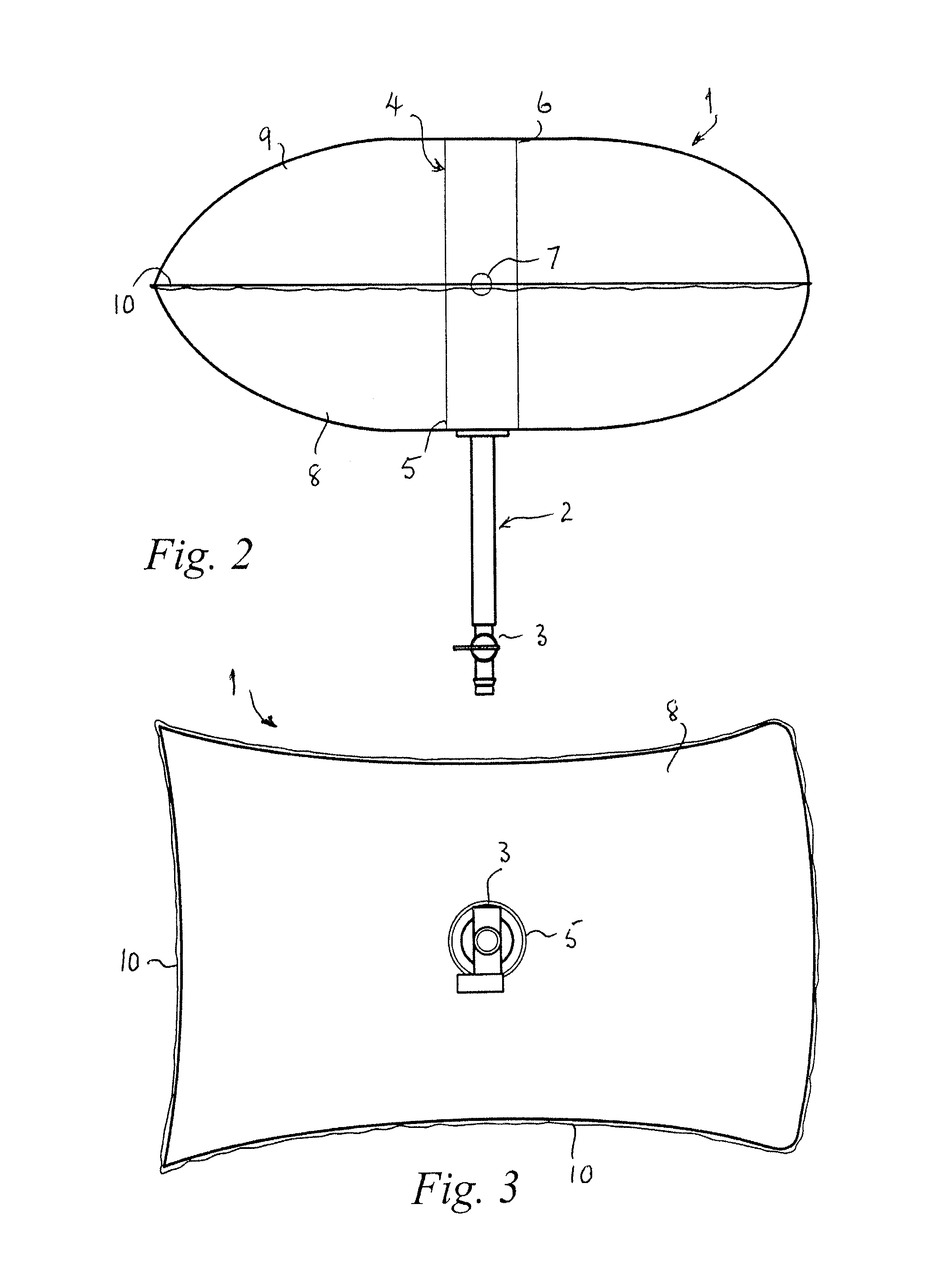 Inflatable device for blocking chimney flues or other ducts