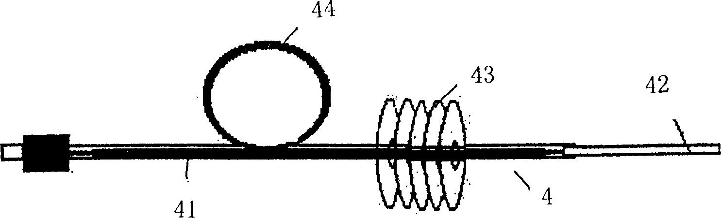 Fiber-optic grating sensor and fiber-optic grating detection device having same