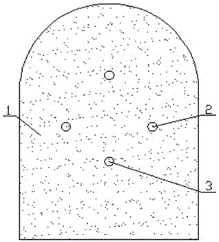 Method of filling fast excavation tunnel with hydrofracturing chemical expanding agent