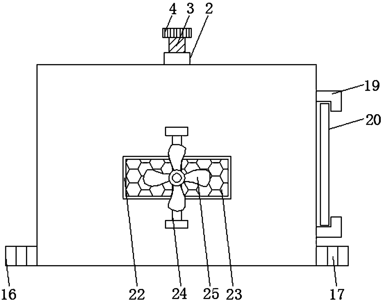 Distributed cloud computing storage modular installation structure