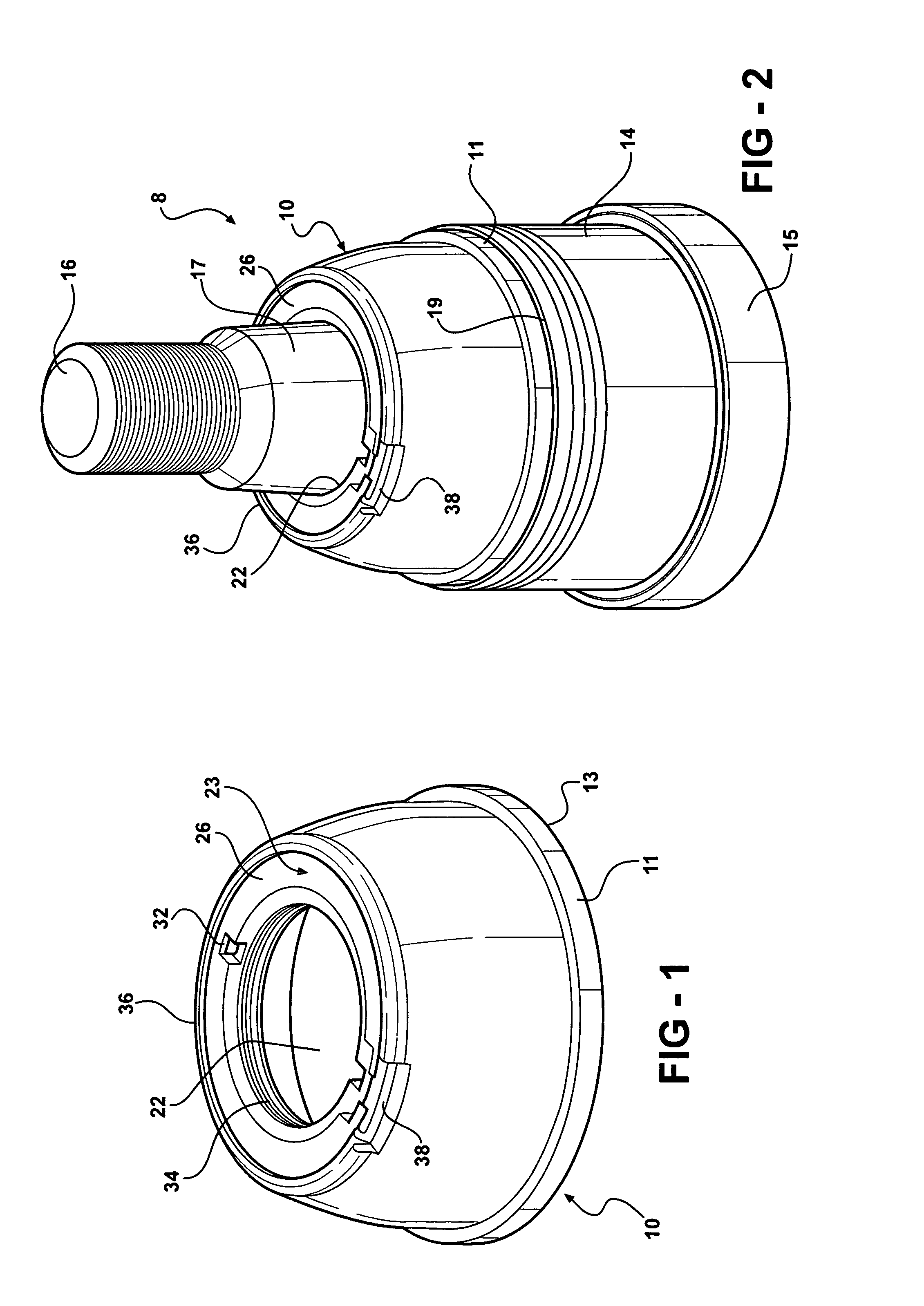 Dust boot with grease channel