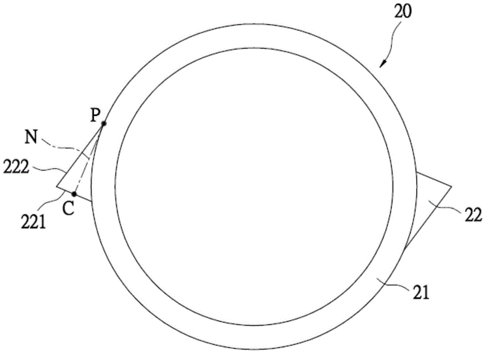 Side-direction inlet light type annular light-emitting device