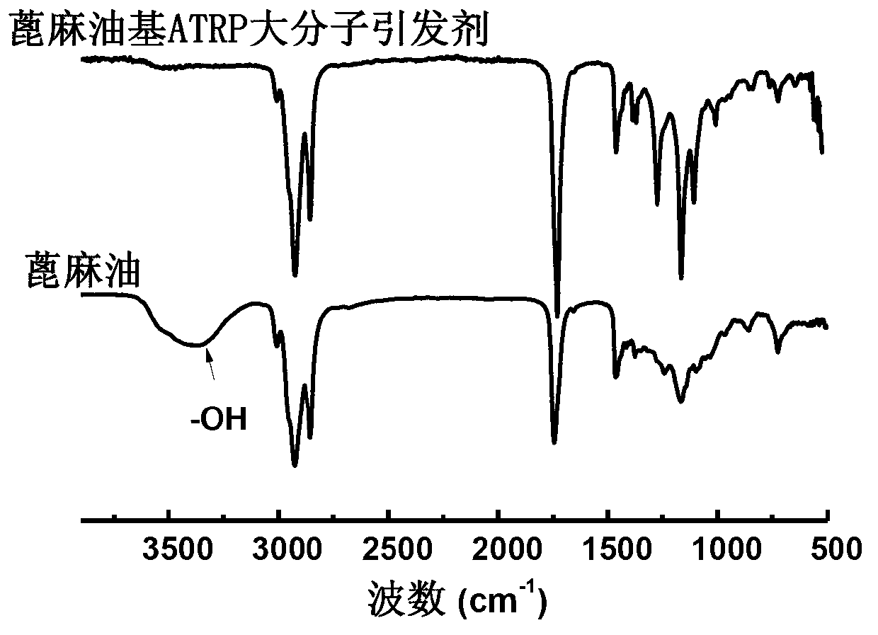 Castor-oil-based ordered polymer and preparation method thereof