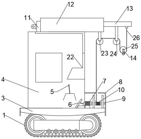 Movable hoisting device for ships