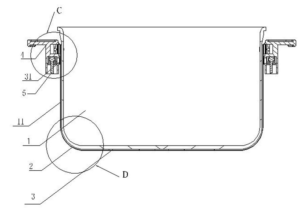 Electric heating film inner pot