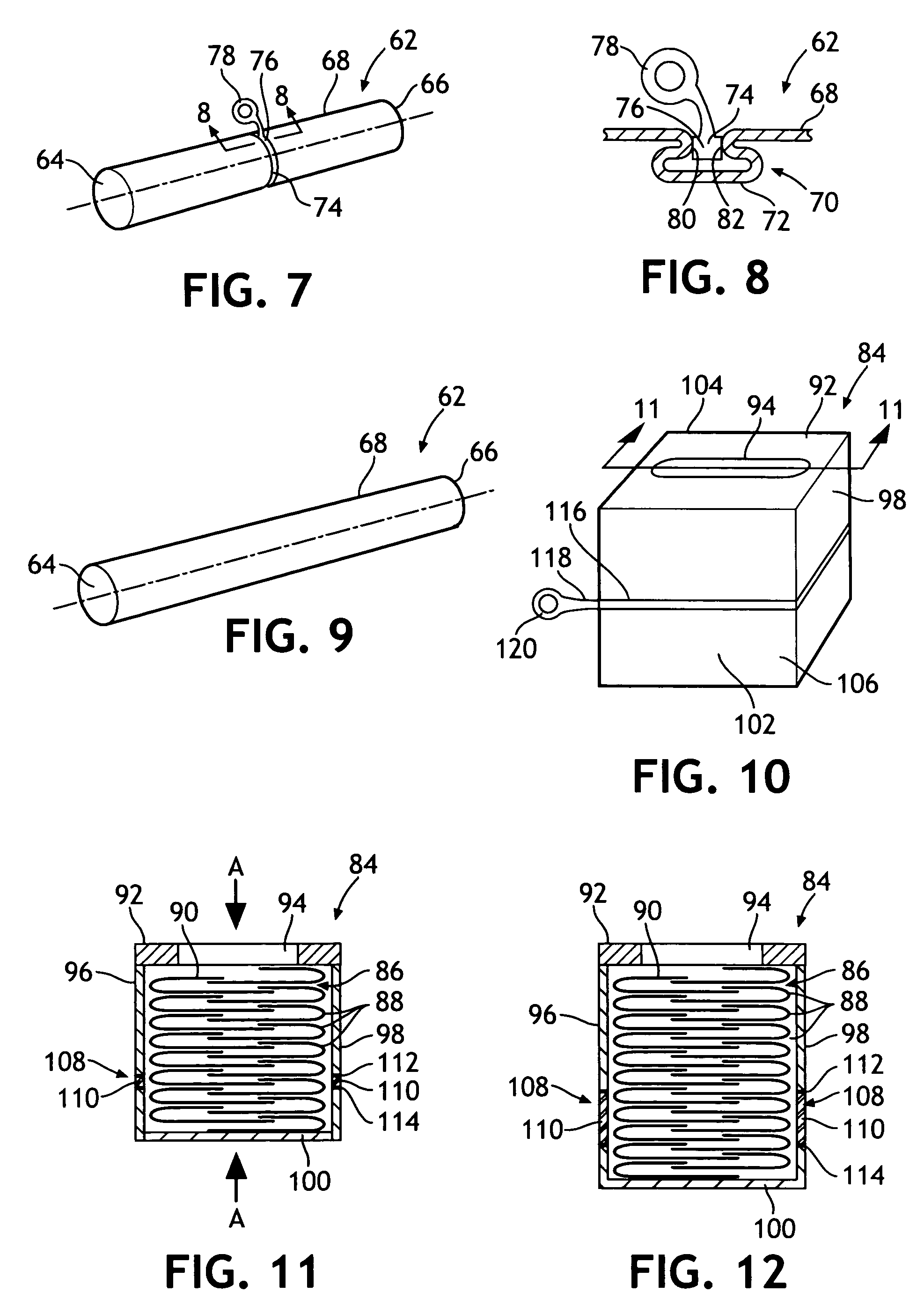 Compressed package having an expansion mechanism