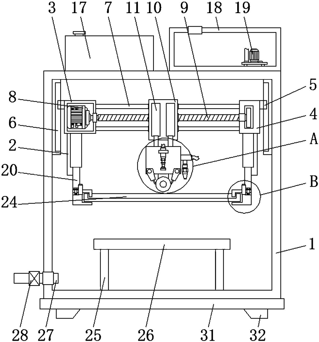 Screen printer machine capable of improving printing and dyeing effect