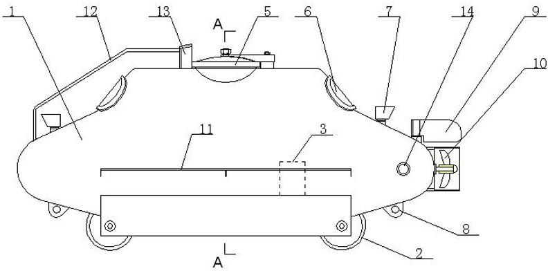 Mining underwater lifesaving device