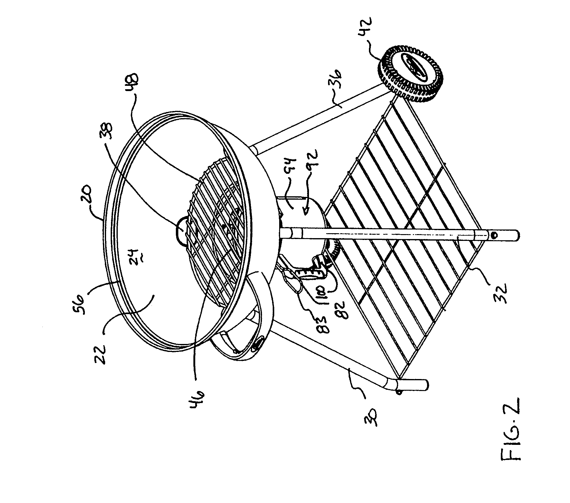 Cooking apparatus with a cooking fuel ignition facilitator and method of assembling and using same