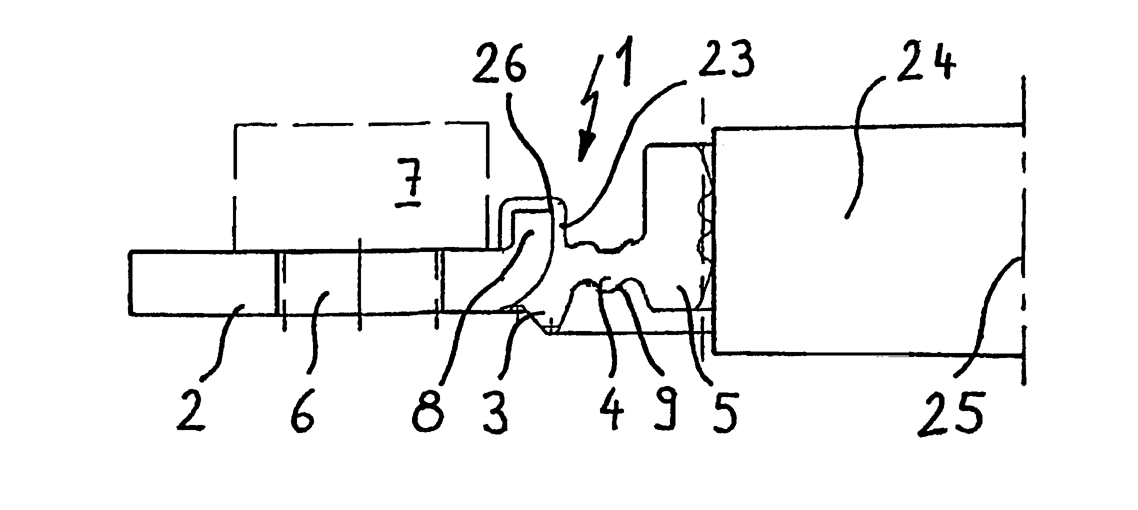 Static sealing element for acoustically decoupled add-on pieces