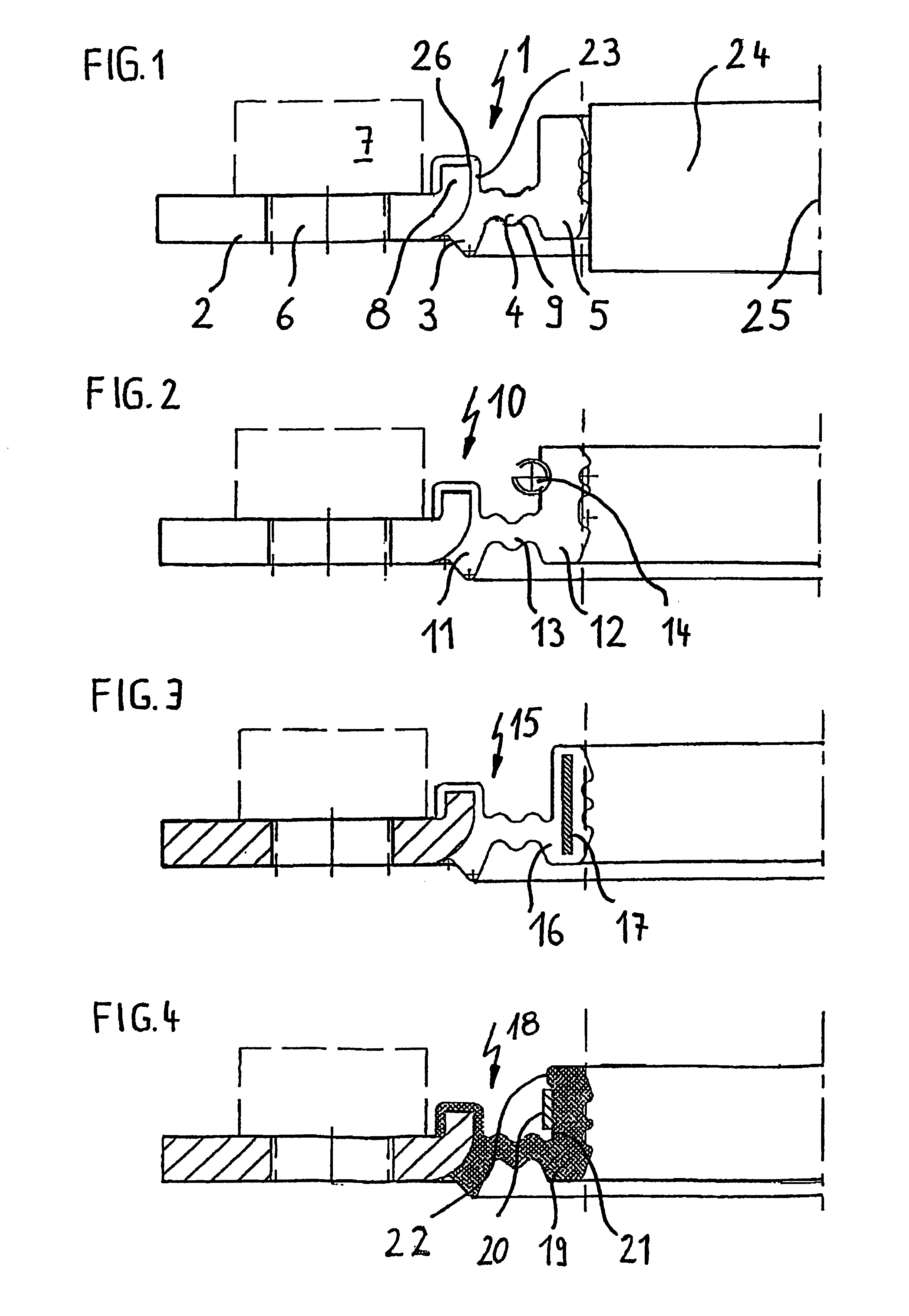 Static sealing element for acoustically decoupled add-on pieces