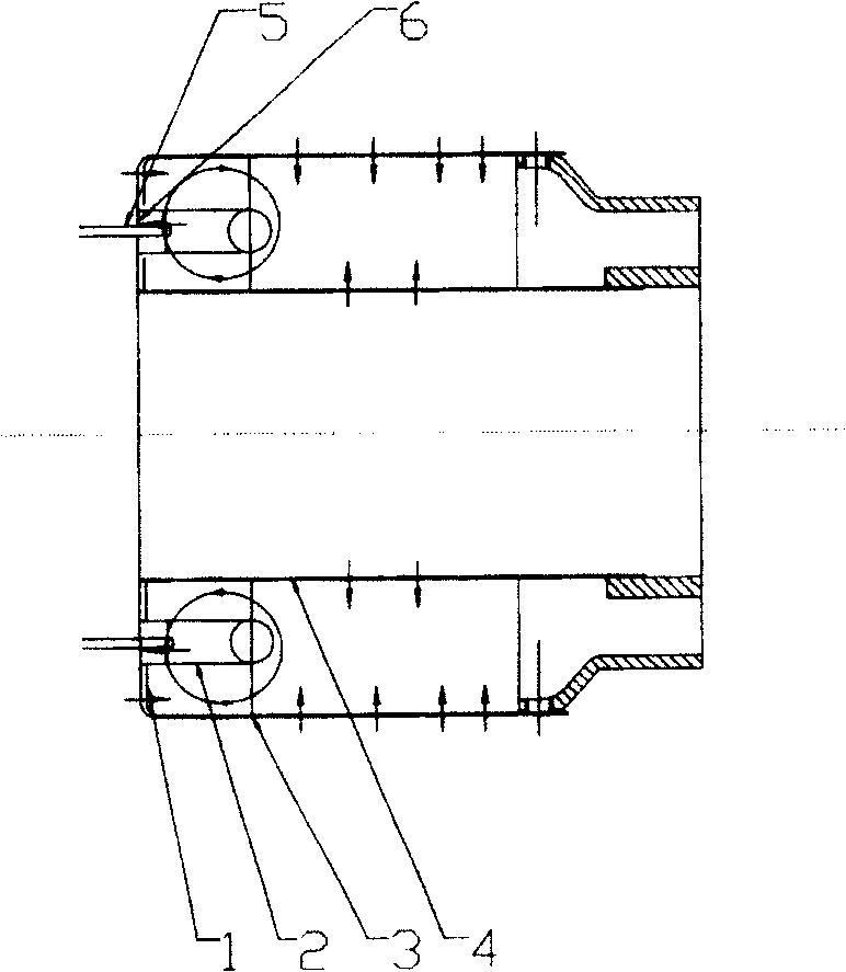 Evaporation pipe type miniature-small-sized engine combustion chamber