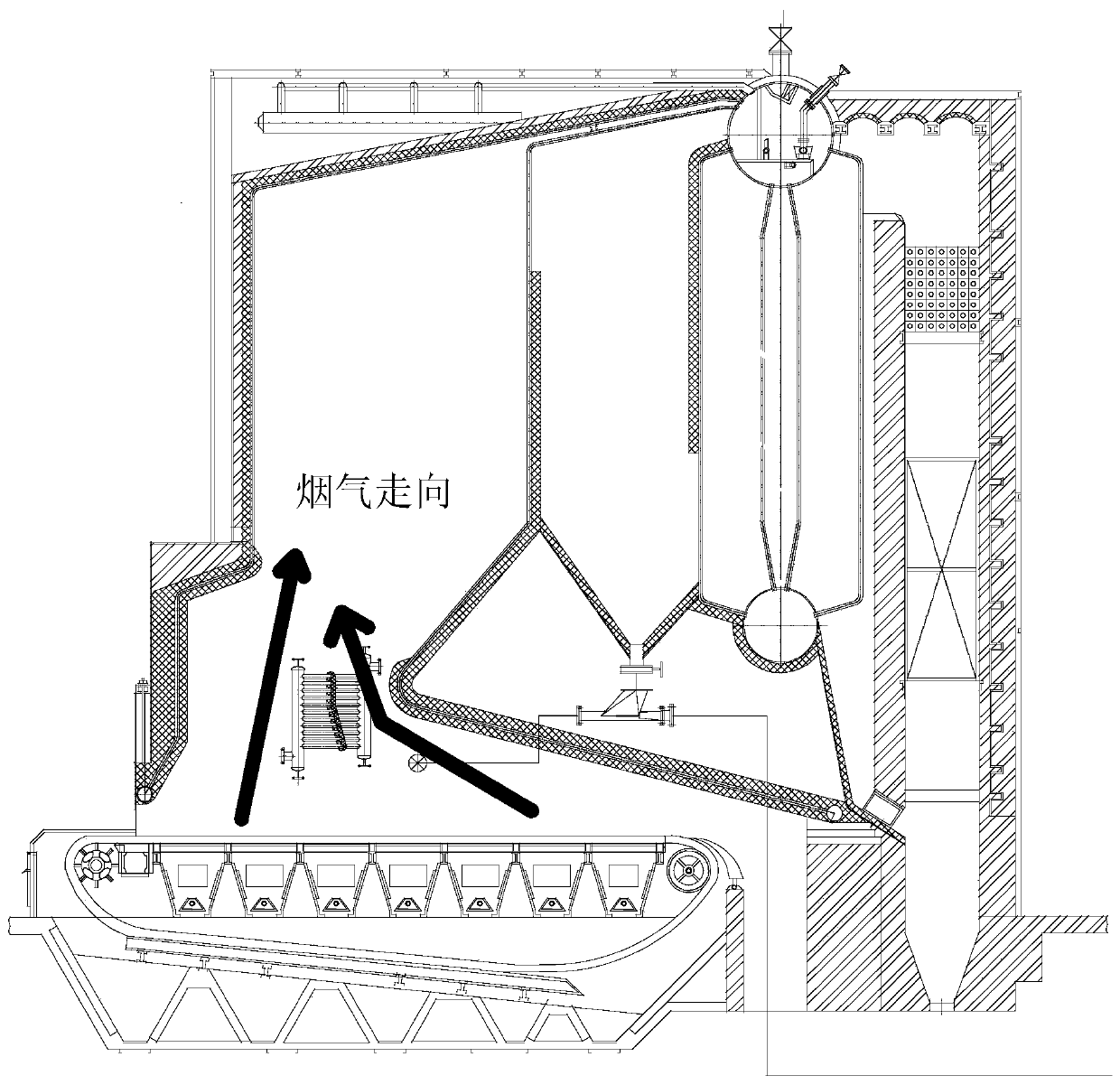 Flue gas recycling combustion system