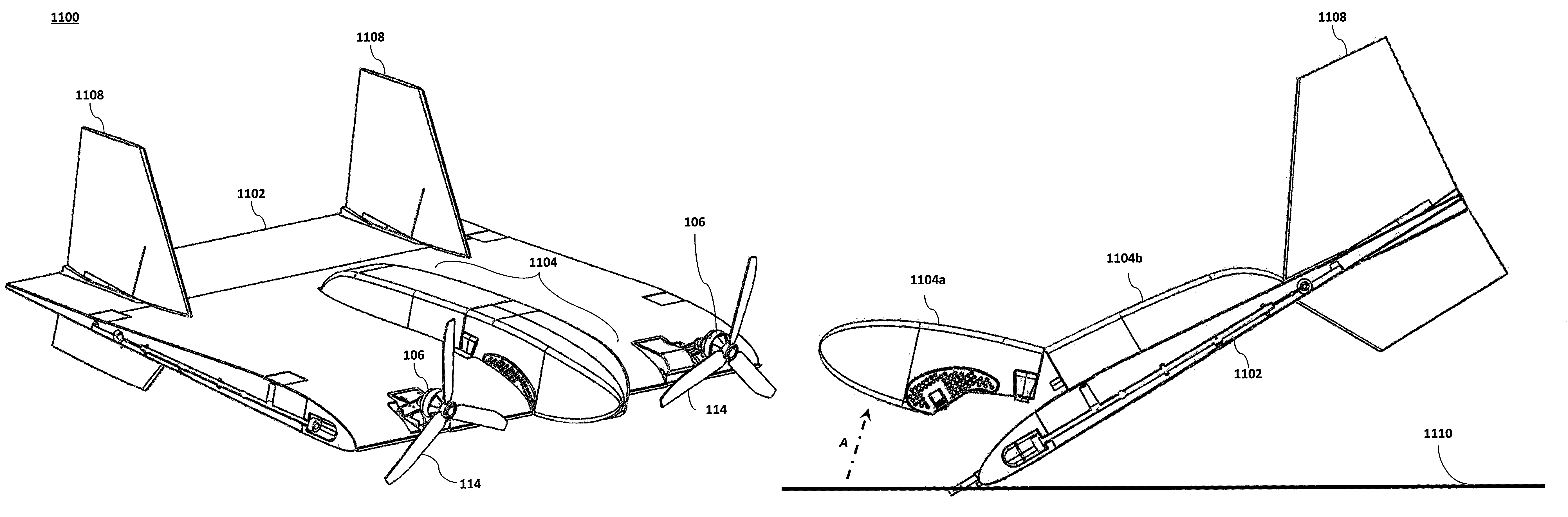 Modular miniature unmanned aircraft with vectored-thrust control