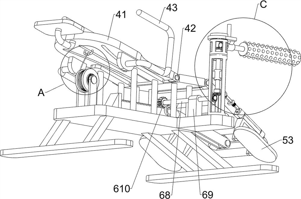 Abdomen exercising chair