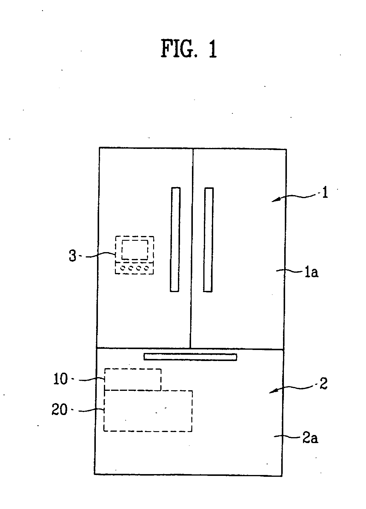 Refrigerator with an icemaker