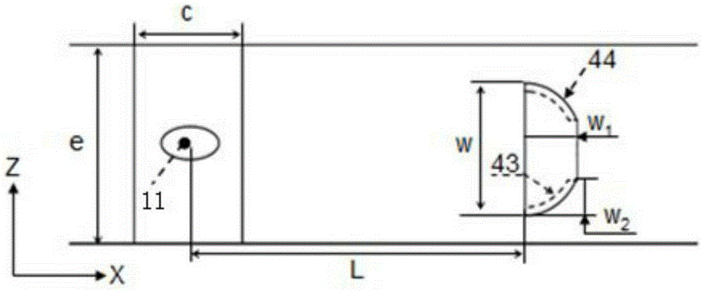 Cover structure for improving cooling efficiency of horizontal gas film on downstream of open slotted hole