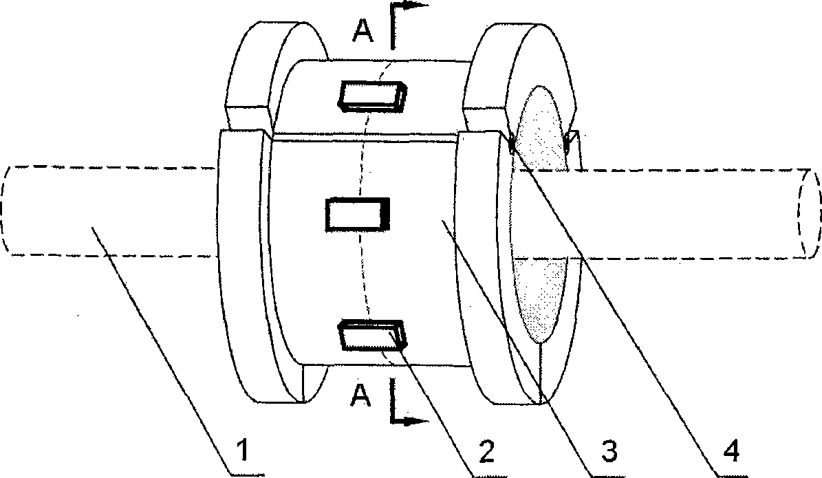 Electromagnetic magnetoelectric-effect type sensor