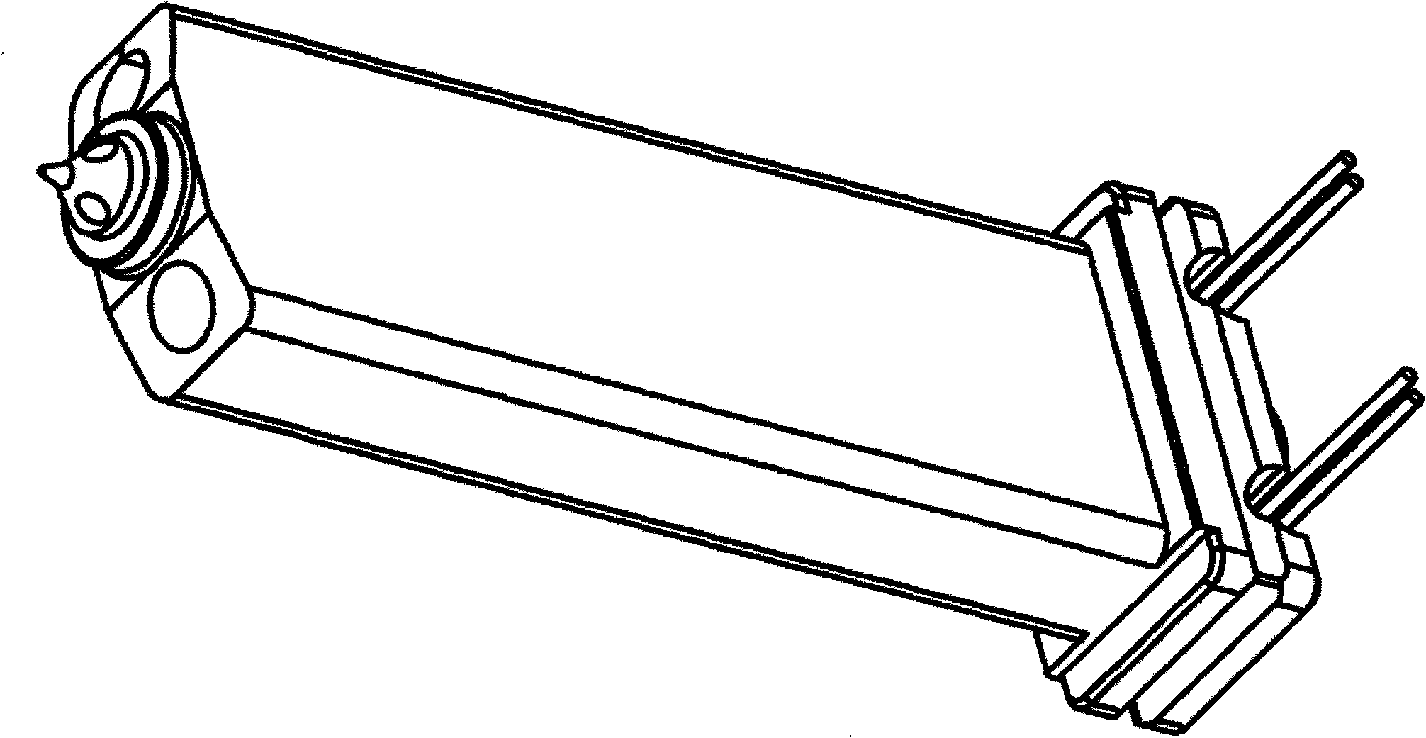 Hot runner system and gas spring type nozzle thereof