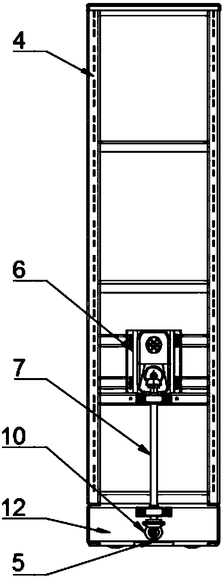 Driving device for file compact shelf cabinet