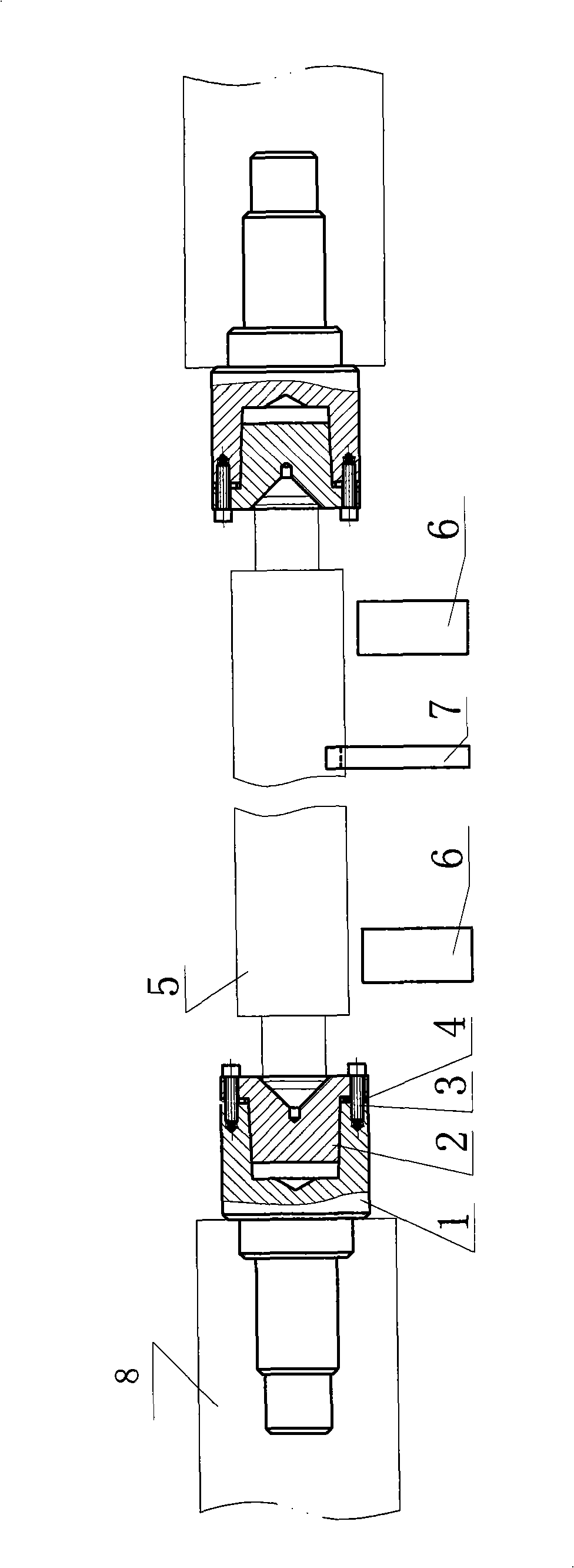 High-accuracy thin and long circular axis processing method