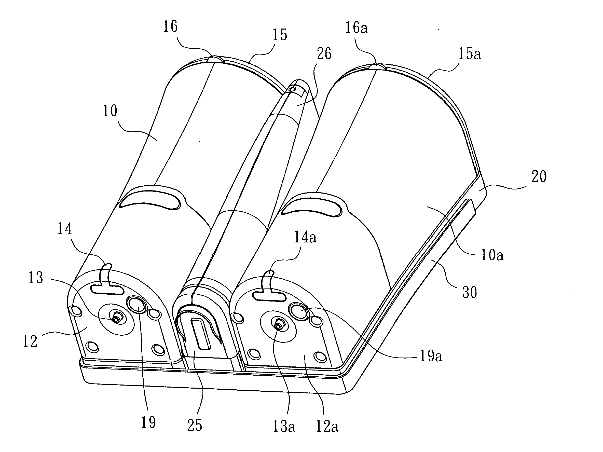 Electric multi-reservoir liquid soap dispenser