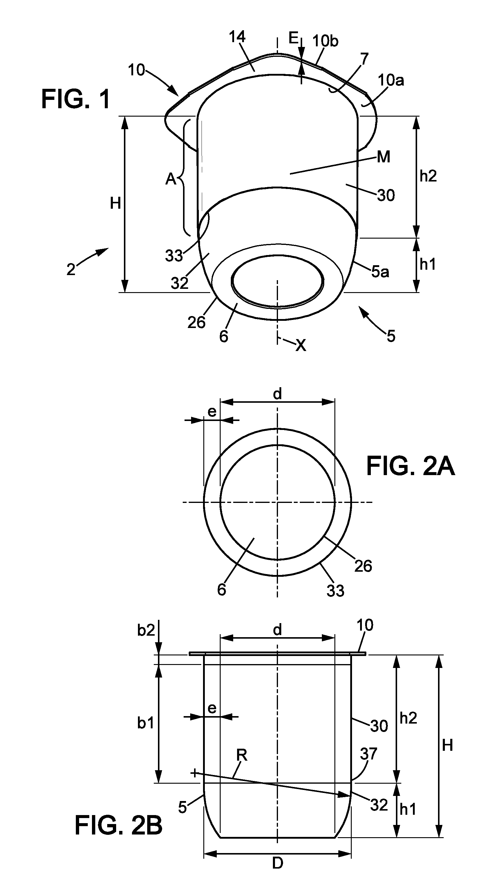 Plastic flanged containers and food product pack comprising such containers