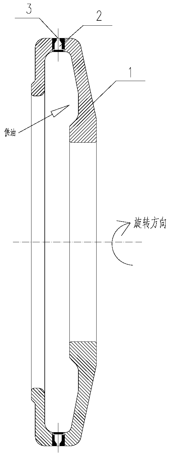 Large extended atomization cone angle oil throwing plate structure