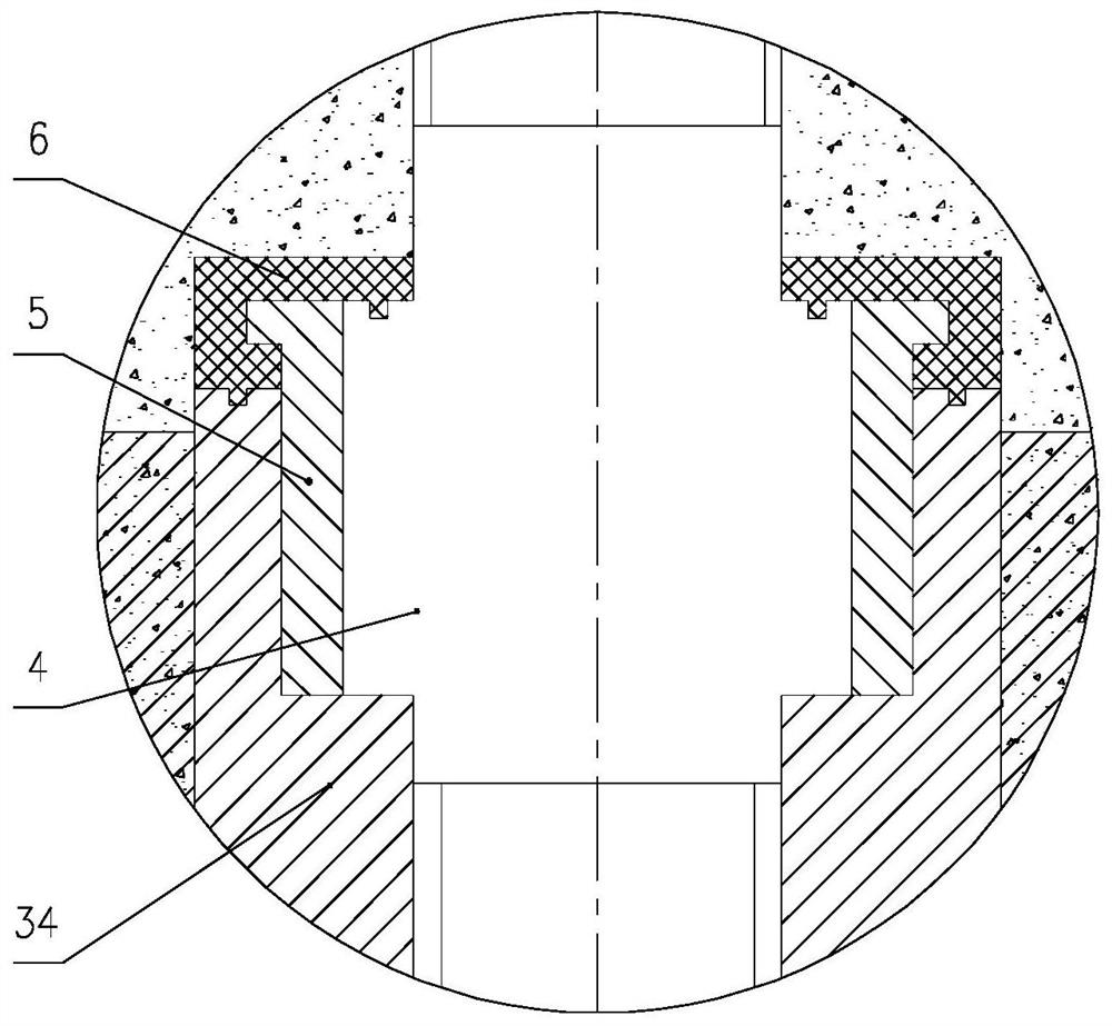 Replaceable anchor bolt assembly with adjustable anchoring length for concrete foundation