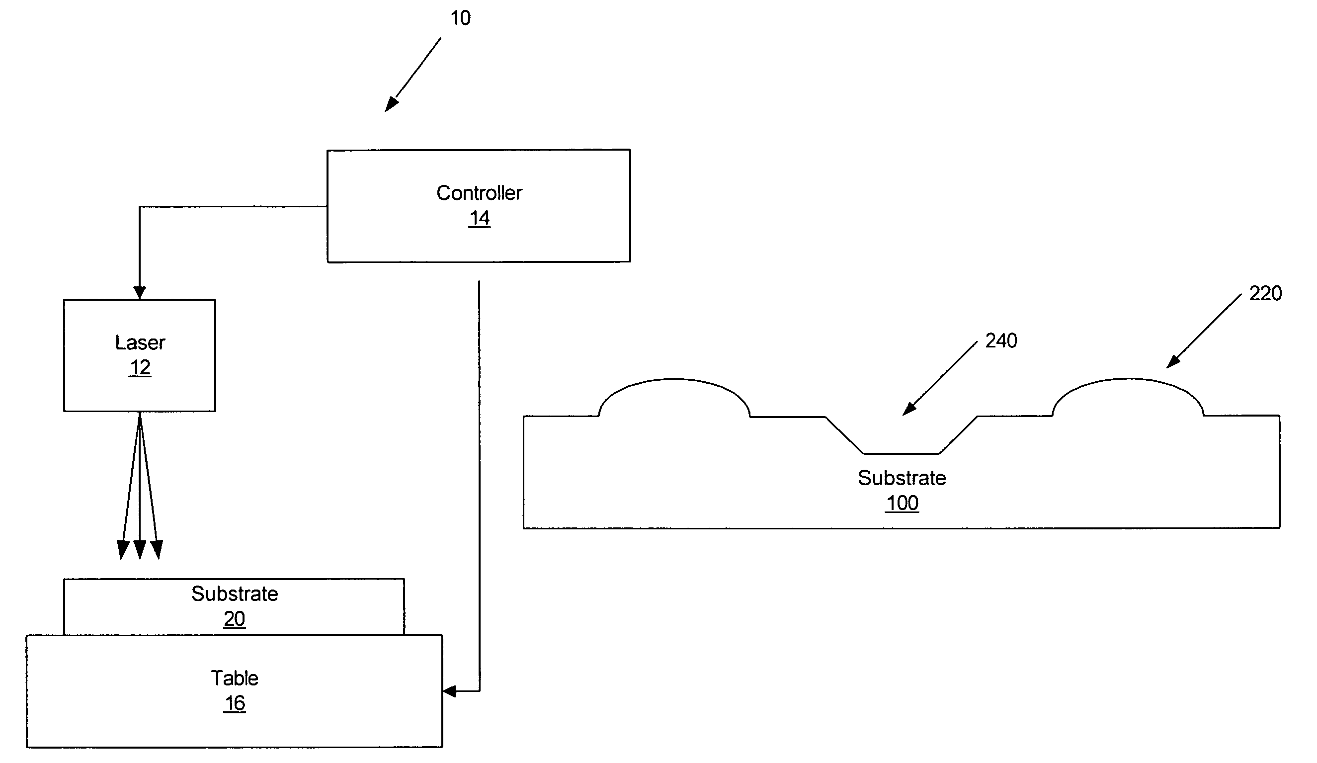 Laser patterning of light emitting devices