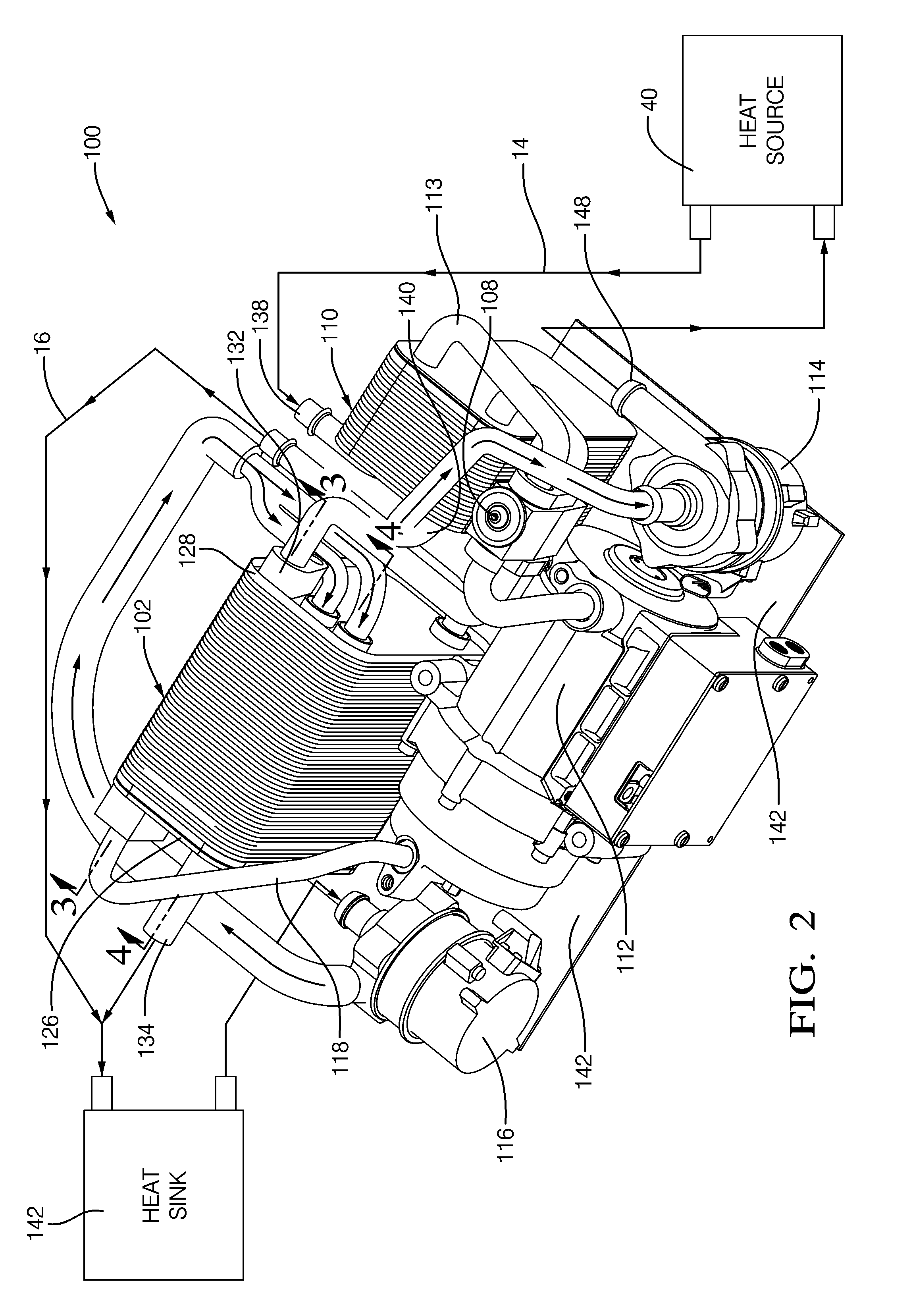 Unitary heat pump air conditioner having a heat exchanger with an integral receiver and sub-cooler